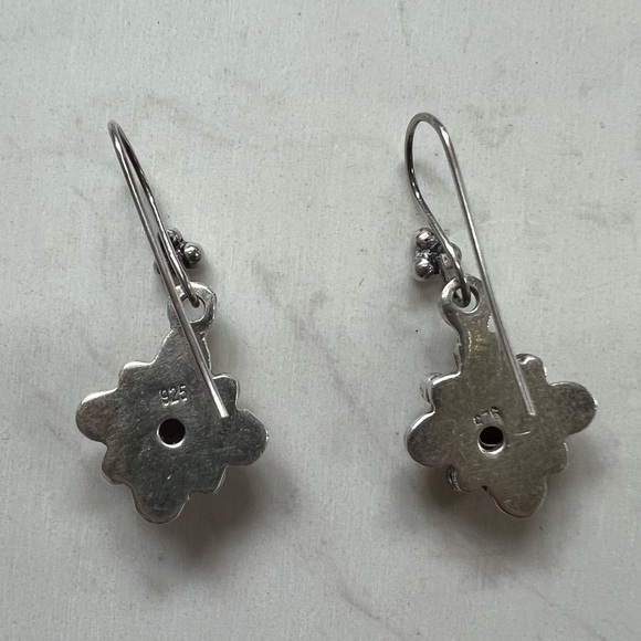 Vintage Sterling Silver Amethyst Brooch & Earring set - Picture 5 of 12